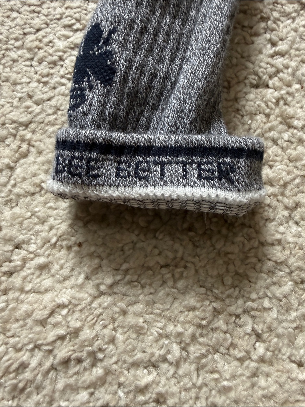 Bombas gray and blue youth medium Crew socks - Picture 3 of 5